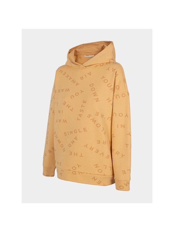 Outhorn Outhorn Bluza OTHAW22TSWSF045-74S Żółty Oversize