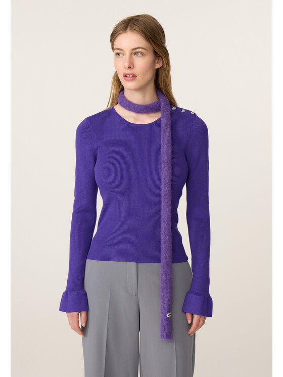 Fabienne Chapot Fabienne Chapot Sweter 6964-1857-173 Fioletowy Regular Fit