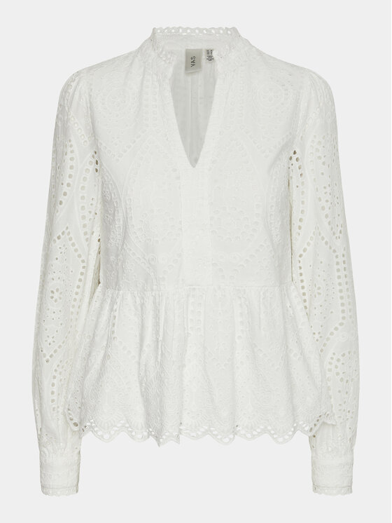 YAS YAS Blusa Holi 26026822 Bianco Regular Fit