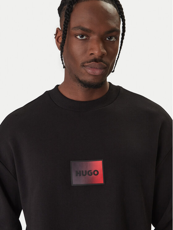 HUGO HUGO Pulóver Danotop 50553134 Fekete Regular Fit
