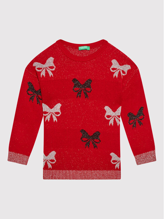 United Colors Of Benetton Sveter 1194Q1134 Červená Regular Fit