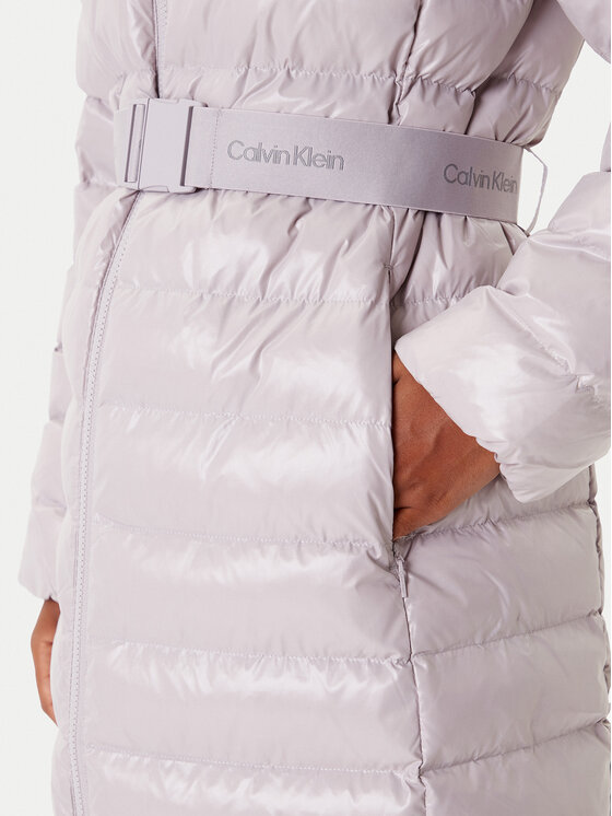 Calvin Klein Calvin Klein Зимно яке LV044D543G Сив Slim Fit
