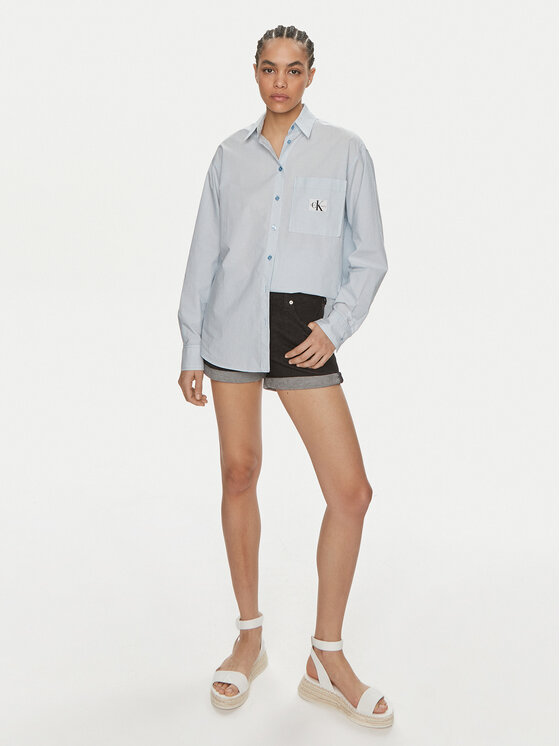 Calvin Klein Jeans Calvin Klein Jeans Džínsové šortky J20J222808 Čierna Regular Fit