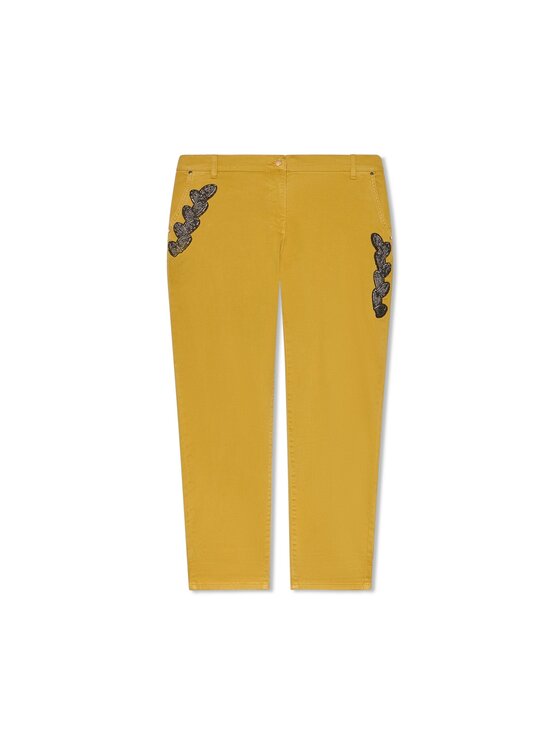 Fiorella Rubino Fiorella Rubino Pantaloni di tessuto P722T105436N028 Giallo Regular Fit