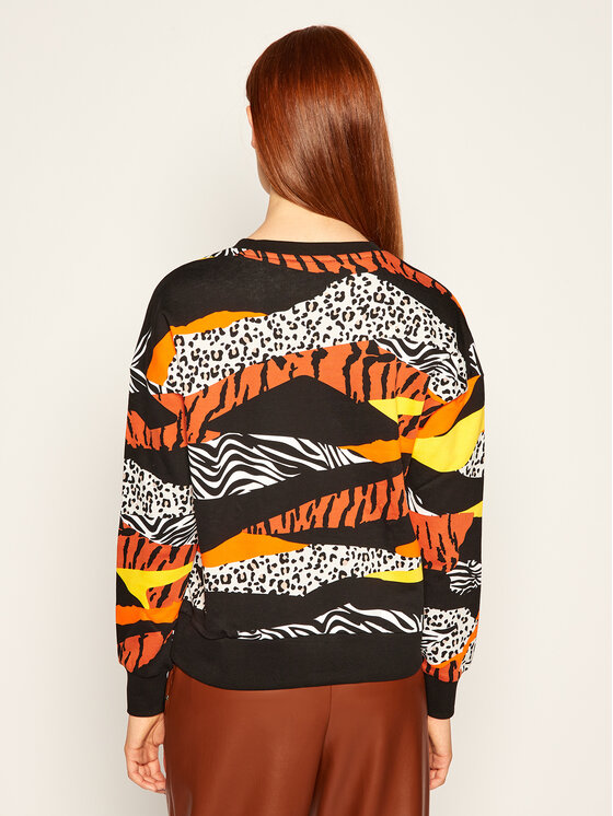 Puma Felpa Classics Graphics Crew 597728 Multicolore Loose Fit Modivo
