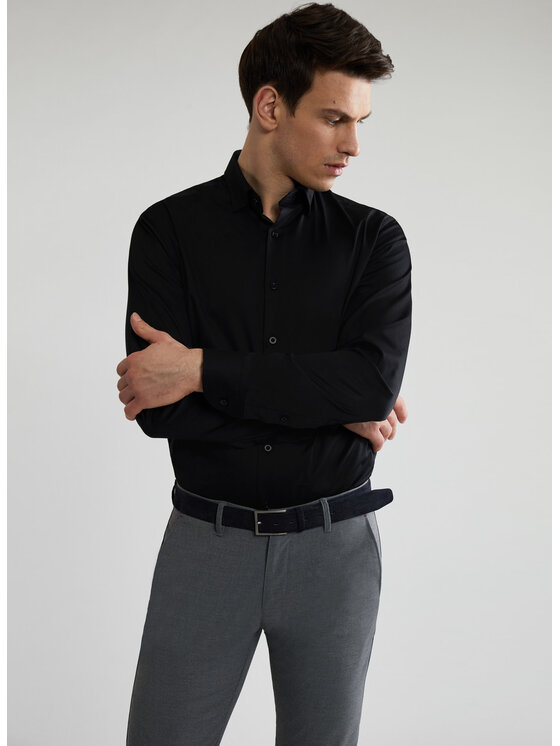 Pako Lorente Pako Lorente Koszula P21WF-1X-174 Czarny Slim Fit