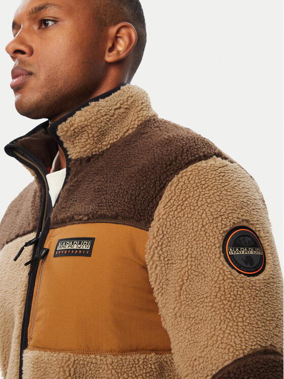 Napapijri Napapijri Polar Yupik NP0A8AZU Beżowy ciemny Regular Fit