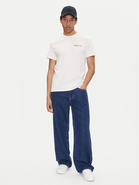Tommy Jeans Tommy Jeans Tričko Dna Graphic DM0DM20815 Biela Regular Fit