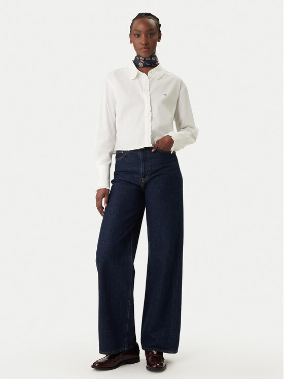 Tommy Jeans Tommy Jeans Košile DW0DW22767 Bílá Relaxed Fit