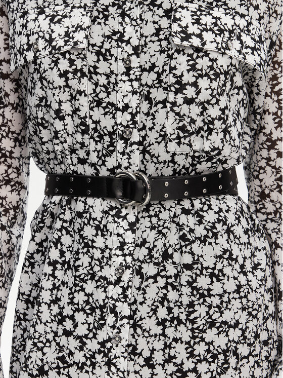MICHAEL Michael Kors MICHAEL Michael Kors Rochie tip cămașă MS582UXH7F Negru Relaxed Fit