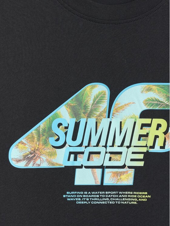 4F 4F T-Shirt 4FRSS26TTSHM4305-20S Czarny Regular Fit