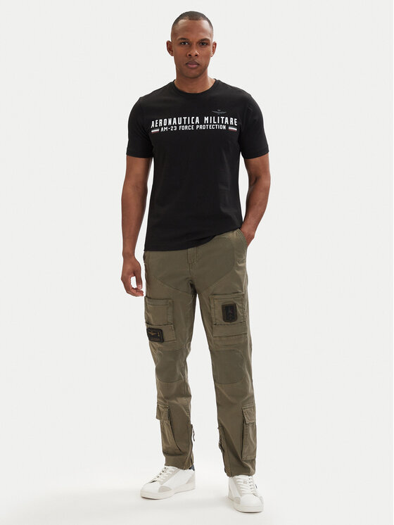 Aeronautica Militare Aeronautica Militare T-särk 261TS1942UJ00538 Must Regular Fit