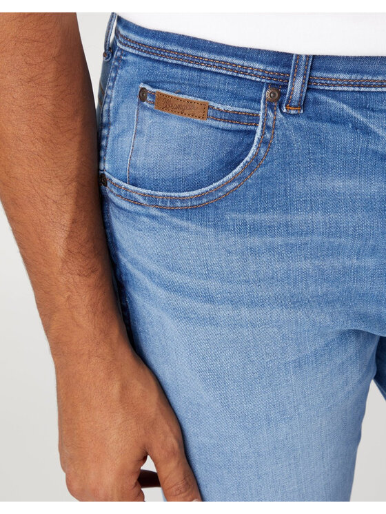 Wrangler Wrangler Jeansy TEXAS SLIM Niebieski Slim Fit