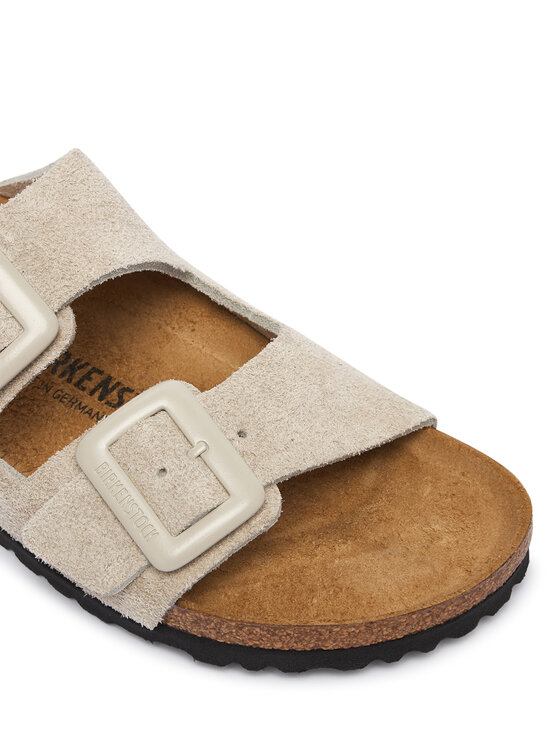 Birkenstock Birkenstock Pantoletten Arizona Cushion Buckle 1033088 Creme