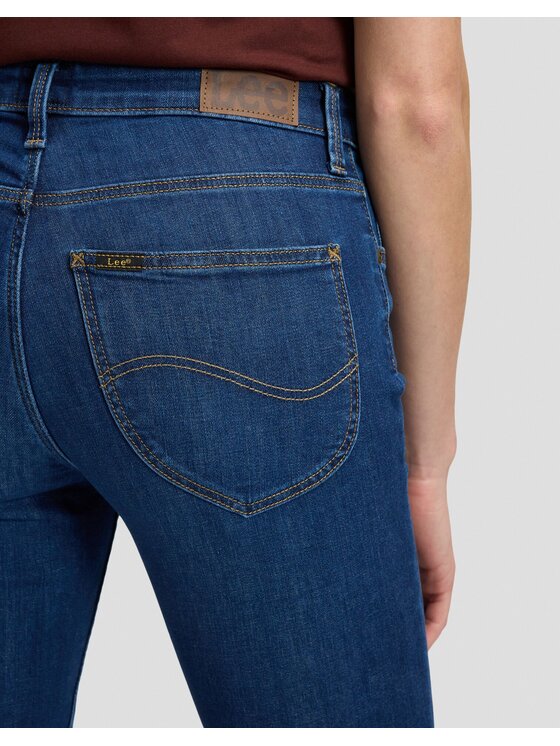 Lee Lee Jeansy ELLY Niebieski Straight Leg
