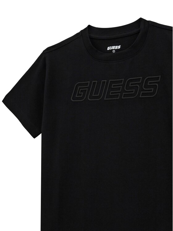 Guess Guess Tricou L5RI37 J1311 Negru Regular Fit