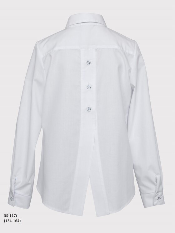 SLY SLY Koszula 3S-117 Biały Classic Fit