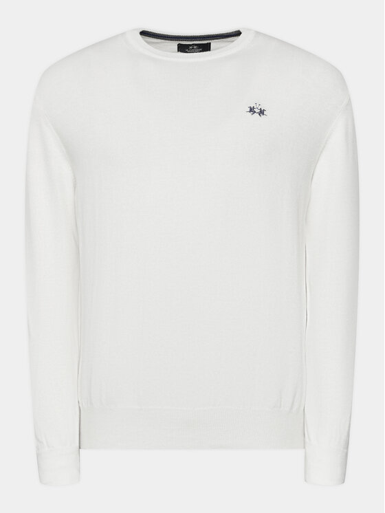 La Martina La Martina Светр Wilmar WMS002 YW091 Білий Regular Fit