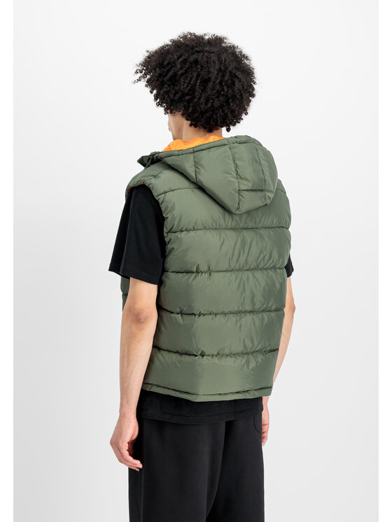 Alpha Industries Alpha Industries Kamizelka AI.118110-01-S Zielony Regular Fit