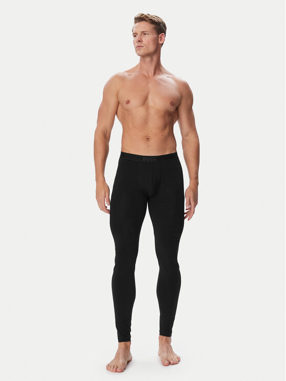 BOSS BOSS Indispensabili Long John 365 Solid 50569369 Negru Slim Fit