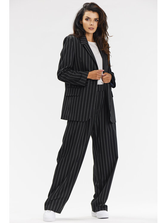 Awama Awama Dámske nohavice A677 Čierna Basic Fit