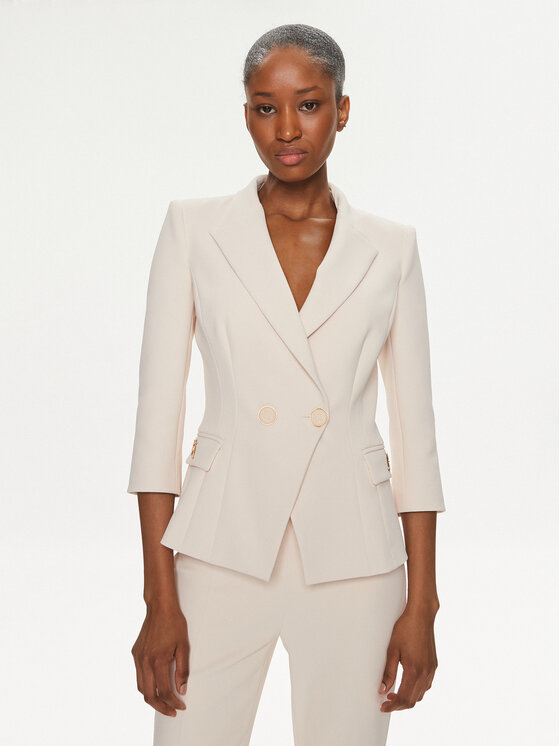 Elisabetta Franchi Elisabetta Franchi Σακάκι GI-T61-41E2-V580 Εκρού Slim Fit