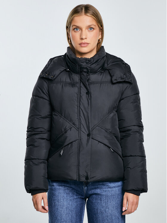 BIG STAR BIG STAR Kurtka zimowa KELVIANA Czarny Basic Fit
