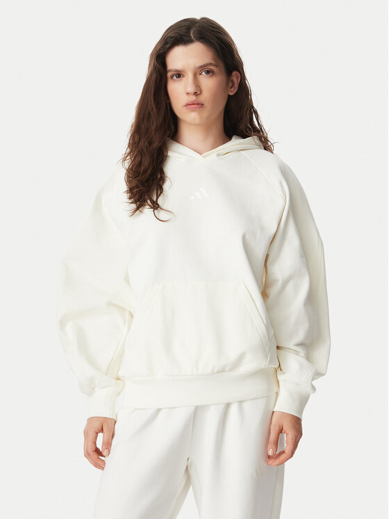 adidas Hanorac Kit Small Logo Hoodie KV9792 Crem Regular Fit