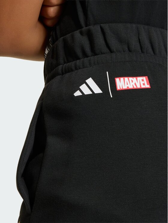 adidas adidas Spodnie materiałowe Real Madrid Avengers Czarny Regular Fit