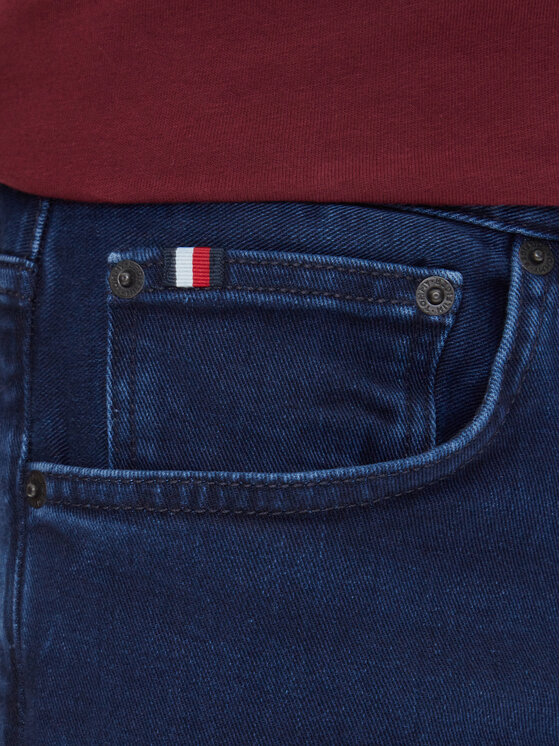 Tommy Hilfiger Tommy Hilfiger Jeansy Denton MW0MW39662 Granatowy Straight Fit