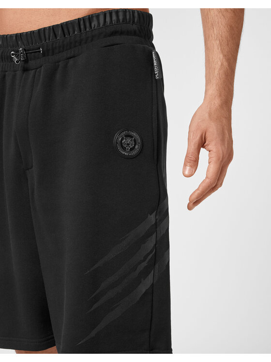 Plein Sport Plein Sport Pantaloncini 3975 Nero Jogger Fit