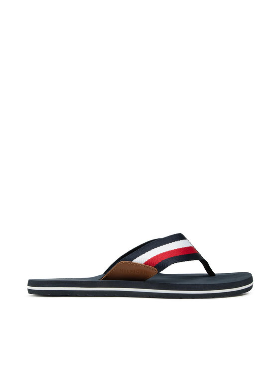 Tommy Hilfiger Tommy Hilfiger Japanke Corporate Hilfiger Beach Sandal FM0FM03380 Tamnoplava