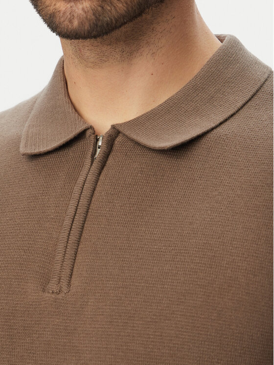 Jack & Jones Jack & Jones Polo Milano 12304870 Gaiši brūna Regular Fit