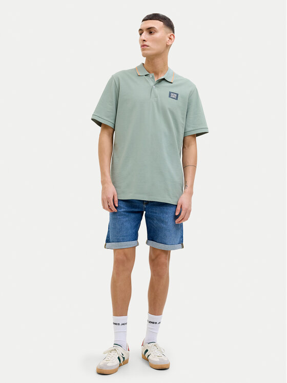 Jack&Jones Jack&Jones Polo Hudson 12269238 Zielony Regular Fit