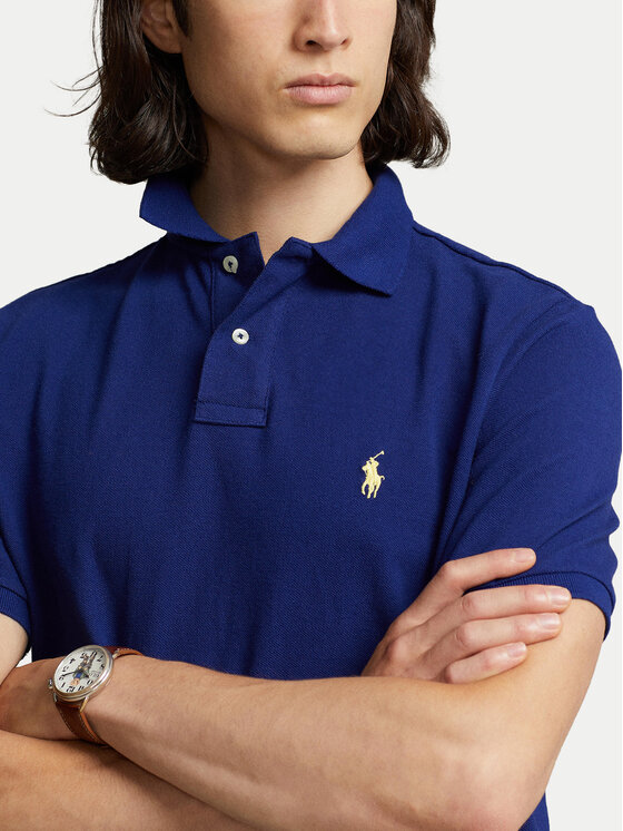 Polo Ralph Lauren Polo Ralph Lauren Polokošeľa Core Replen 710795080 Tmavomodrá Slim Fit