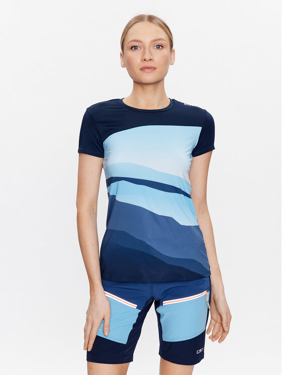 CMP Tricou 33N6186 Albastru Regular Fit
