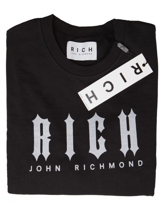 John Richmond John Richmond Mikina HMP18028FE FX Čierna Slim Fit