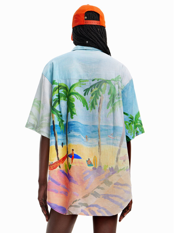 Camicia 23SWCW46 Multicolore Loose Fit