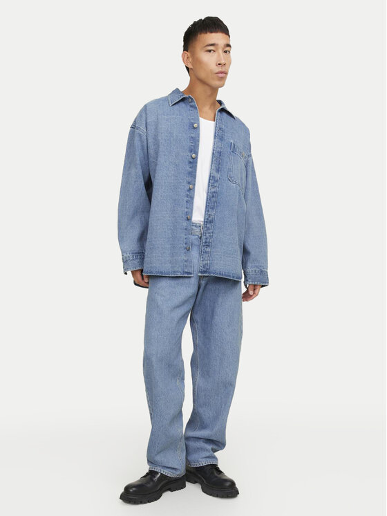 Jack&Jones Jack&Jones traper košulja 12250602 Plava Relaxed Fit