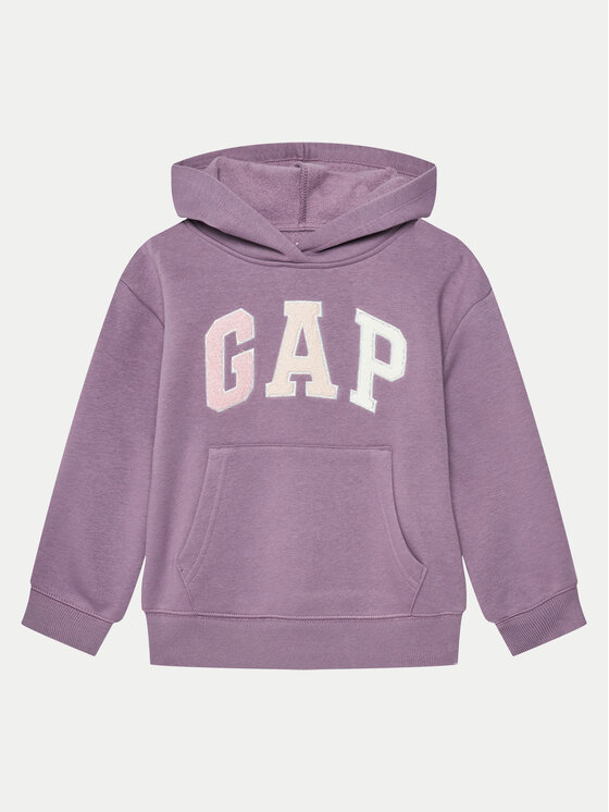 Gap Gap Pulóver 633948-02 Lila Regular Fit