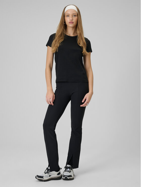 4F 4F T-Shirt BASIC+ Czarny Slim Fit