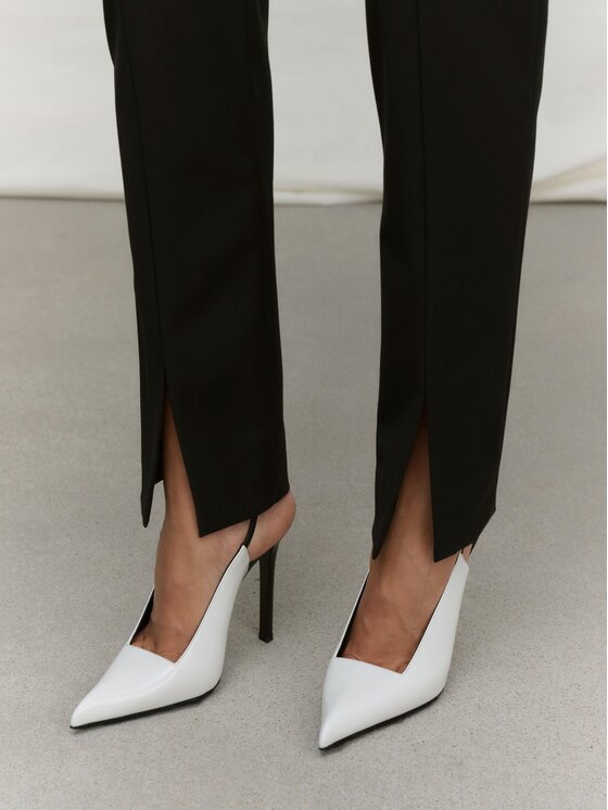 La Mania La Mania Pantaloni di tessuto AIMIE 3 BLACK Nero Classic Fit