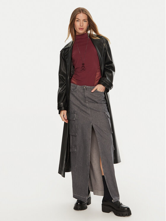 Patrizia Pepe Patrizia Pepe Farmer szoknya 8G0415/D080-S684 Szürke Regular Fit