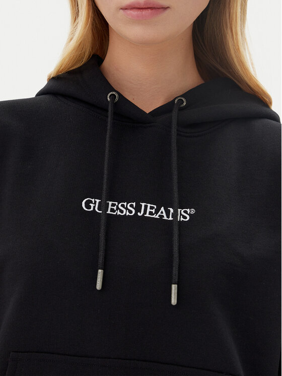 Guess Jeans Guess Jeans Bluză W5RQ27 K68I4 Negru Oversize