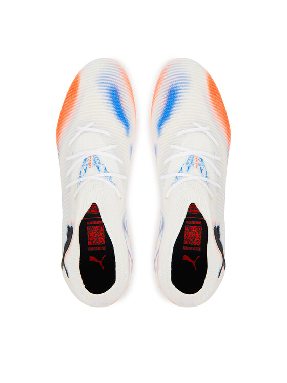 Puma Puma Čevlji za nagomet Future 8 Pro Fg/Ag 108588 01 Bela