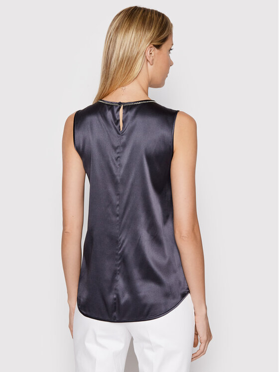 Peserico Peserico Blūze E08893D Tumši zils Regular Fit