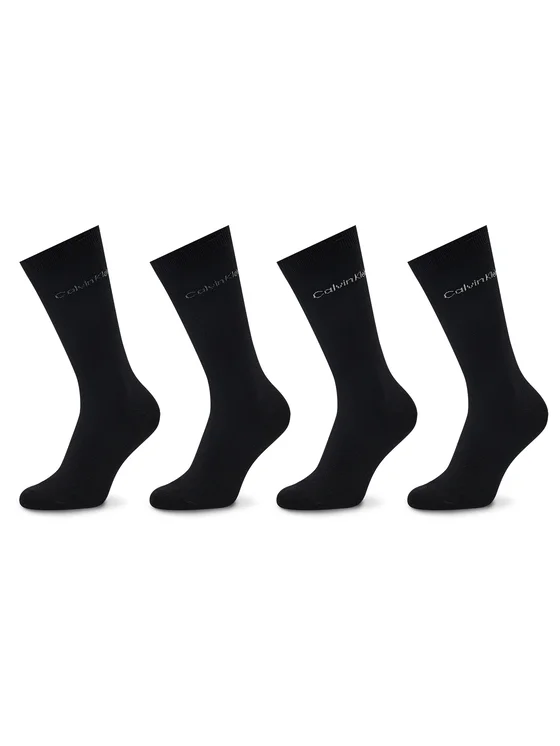 Calvin Klein 4er-Set hohe Herrensocken 701219836 Schwarz