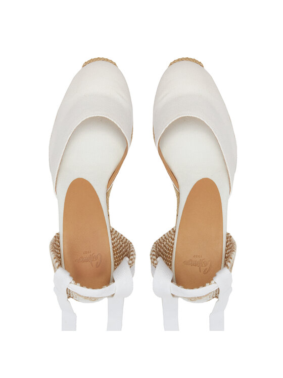 Castañer Castañer Espadryle Carina/6/001 020964 Biały