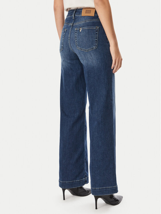 Liu Jo Liu Jo Teksad UF6068 DS081 Tumesinine Wide Leg