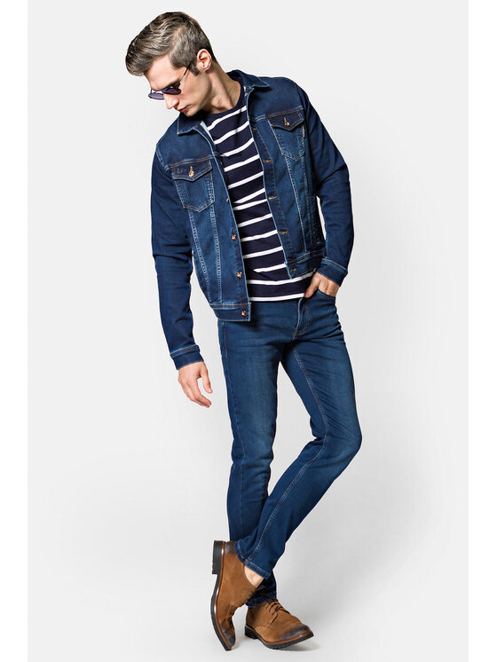 Lancerto Lancerto Kurtka jeansowa Harmen KU11322200000 Granatowy Regular Fit
